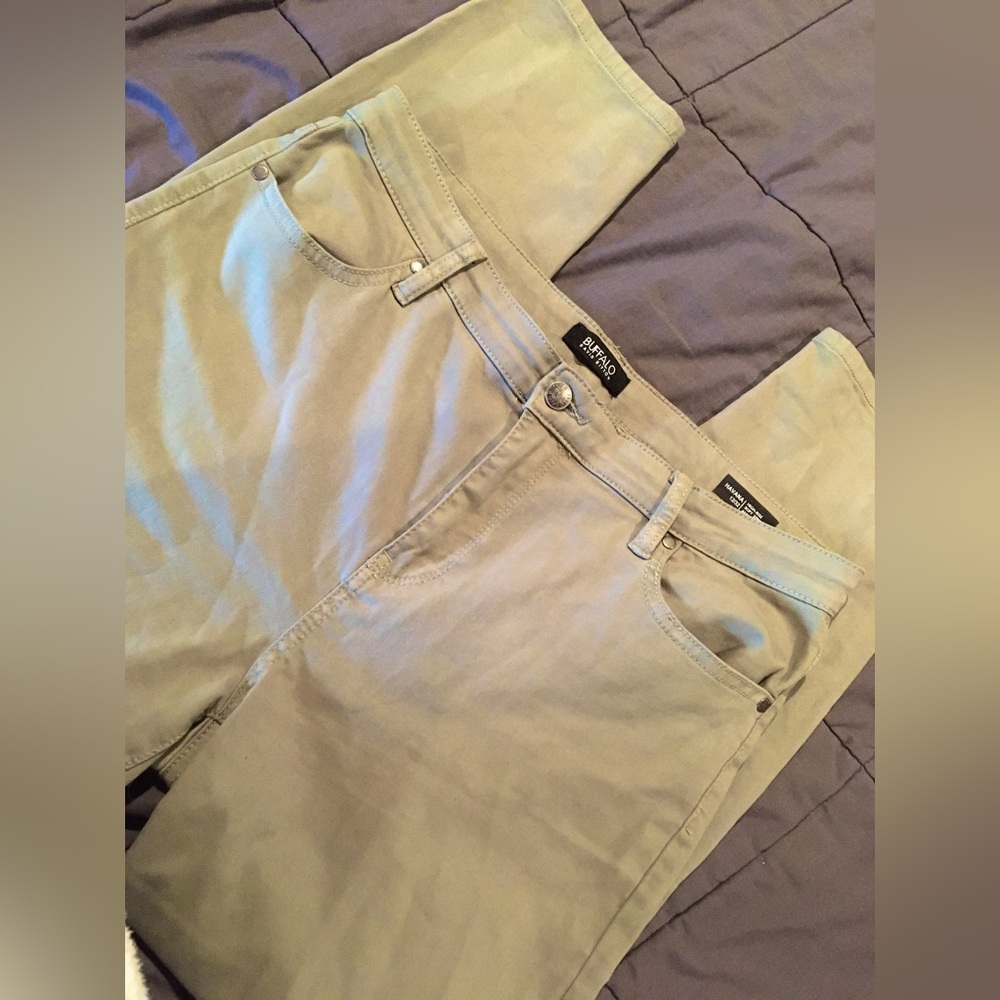 Stretchy Skinny Jeans Olive Green